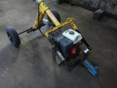 Compac post hole digger towable fence post honda
