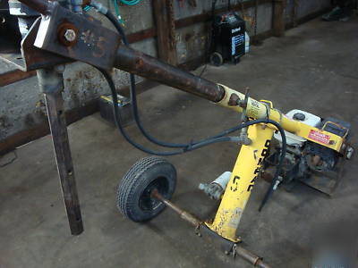 Compac post hole digger towable fence post honda