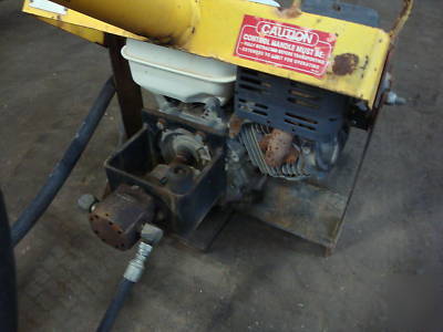 Compac post hole digger towable fence post honda