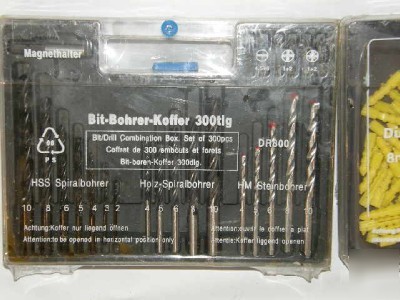 New bit/drill combination set of 300 pcs 