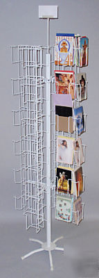 New greeting card display 72 pkt rack v spinner 5X7 