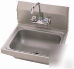 New hand sink stainless steel