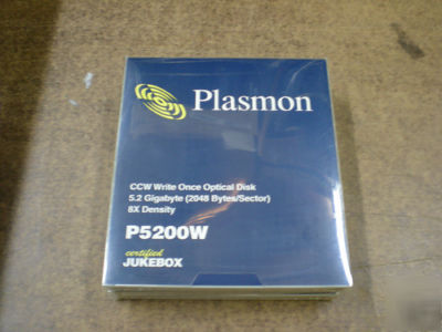 Plasmon 5.2GB P5200W worm media disk 5.25
