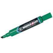 New marks-a-lot green chisel tip permanent marker
