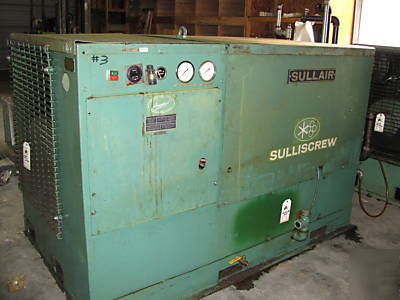 Sullair 75HP rotary screw air compressor 16-75H 110PSI