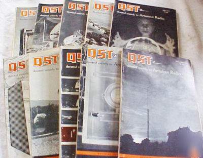 (10) year 1975 arrl qst magazine amateur ham radio n/r