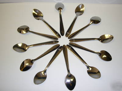 36 stainless steel demitasse, baby, espresso, spoons