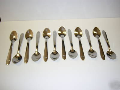 36 stainless steel demitasse, baby, espresso, spoons