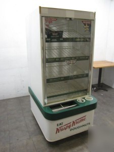 Krispy kreme lighted donut bakery display case vesatek