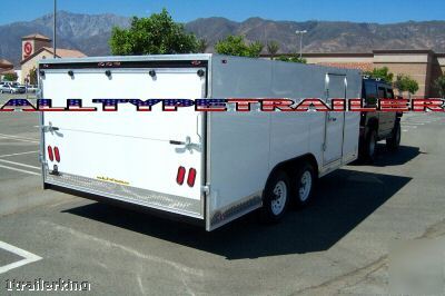 New 2010 enclosed lowrider car quad toy hauler trailer