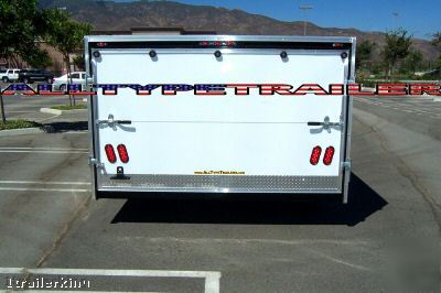 New 2010 enclosed lowrider car quad toy hauler trailer