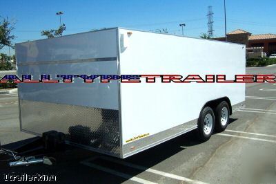 New 2010 enclosed lowrider car quad toy hauler trailer
