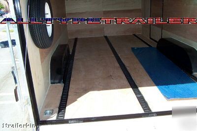 New 2010 enclosed lowrider car quad toy hauler trailer