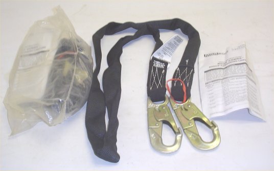 New lot 2 msa cobra shock absorbing safety lanyards 6'