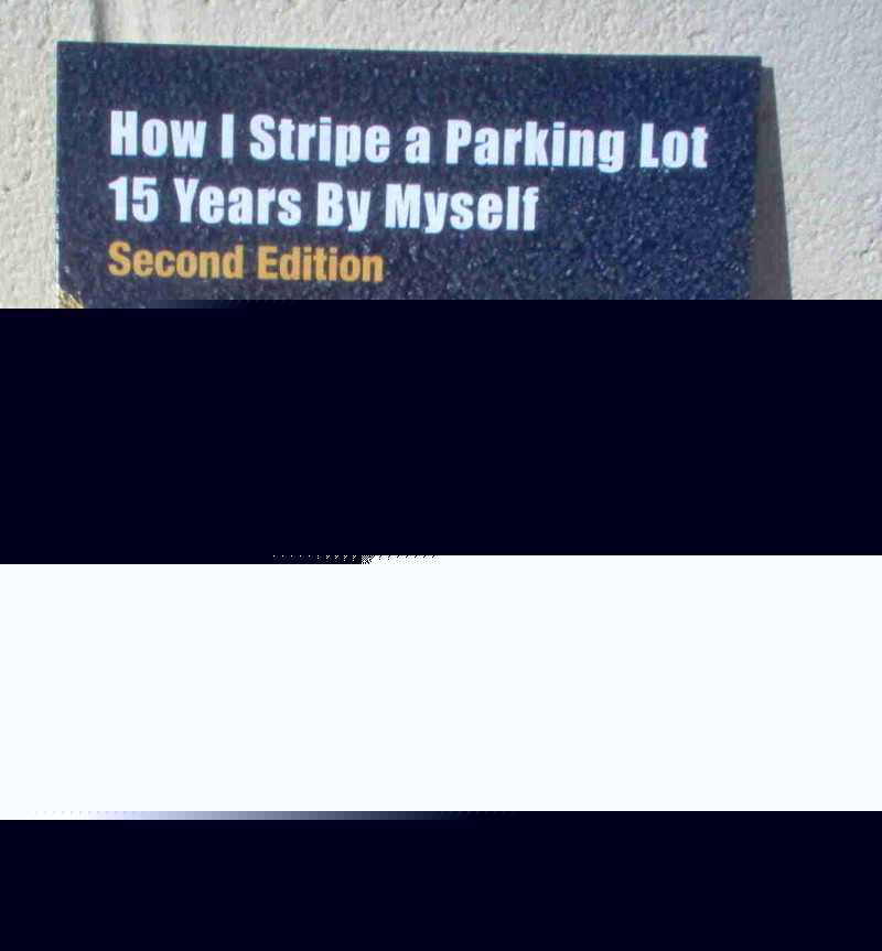 New - parking lot striping book - sealcoating 