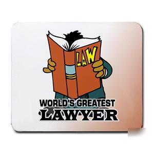 Mouse pad mousepad lawyer attorney judge court book da
