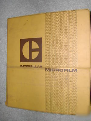 Caterpillar engine parts microfiche service publication