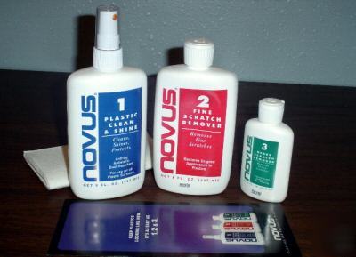 Novus plastic cleaner & scratch remover system 