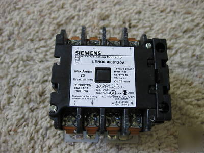 Siemens LEN00B006120A lighting contactor retail $620