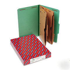 Smead 19083: pressboard folders with 2 pocket dividers