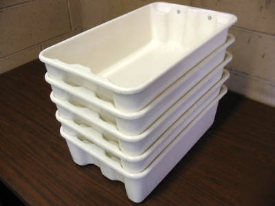 Tote pans,heavy duty w/lids,storage containers,bins 