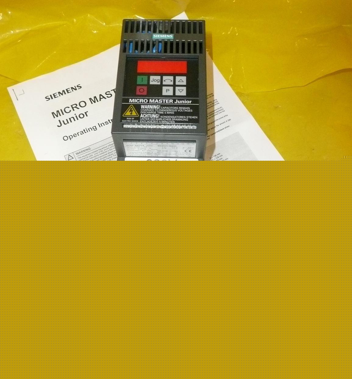 New siemens micro master junior inverter 6SE9112-6BA53 