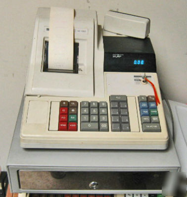 Sharp electronic cash register xe-1055 working, manual