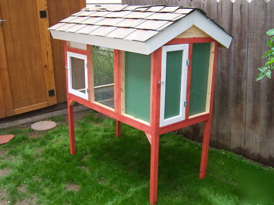 Beautiful hand made custom prof rabbit hutch / barn~wow