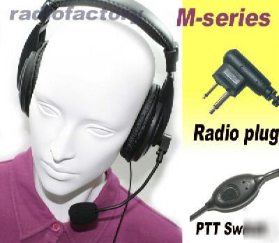 Dual-speaker headset for moto feidaxin gp-300 4-061M