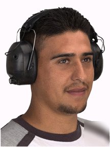 Electronic hearing protection ear muffs firearm safety