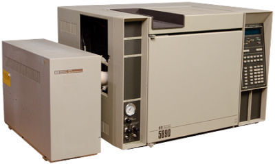 Hp 5890A gas chromatograph w/ hp 5971A quadrupole msd