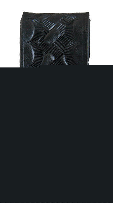 Hwc police duty leather bw handcuff strap - nickel snap