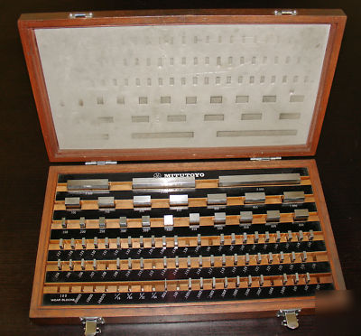 Mitutoyo gage block set BE1-81-2 81 pc grade 2