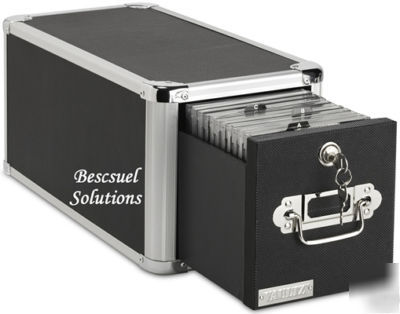 New 1-drawer cd cabinet holds 165 cds with key lock