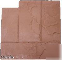 Notched slate ashler series 2 concrete stamps 5PC. 