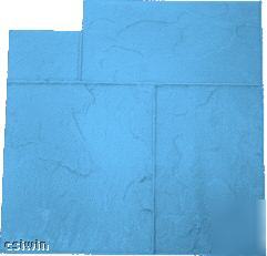 Notched slate ashler series 2 concrete stamps 5PC. 