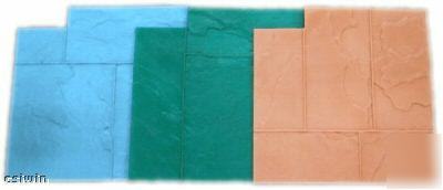 Notched slate ashler series 2 concrete stamps 5PC. 