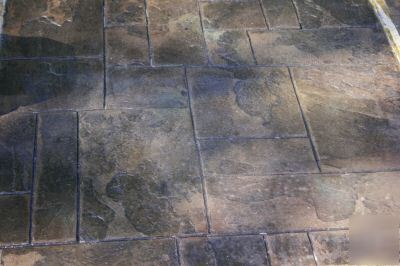 Notched slate ashler series 2 concrete stamps 5PC. 