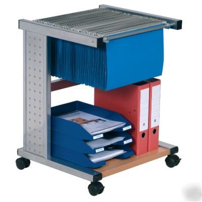 Smead rolling file with shelf 06113