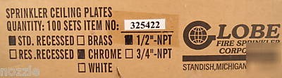 Globe fire sprinkler escutcheon plate 325422 (200)