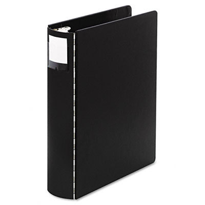 Hvywt casebound 4 round ring binder 2IN cap, black