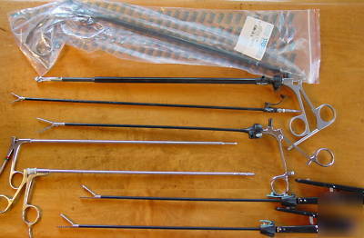 Laparoscopic instruments lot of 8 ea