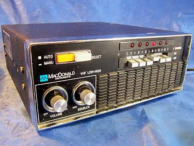 Macdonald instument ce-206 vhf crystal receiver scanner