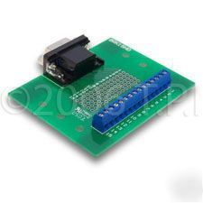 9 pin female dsub to screw terminal breakout board