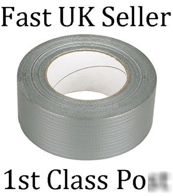1 x roll 48MM x 50M gaffa / gaffer duct tape - silver