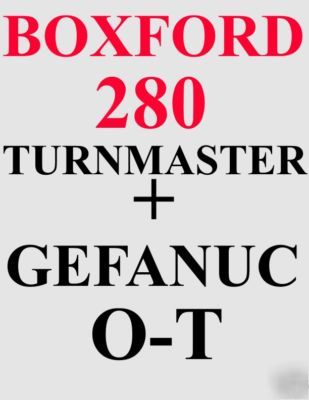 Boxford 280 turnmaster cnc lathe * swing over bed 280MM