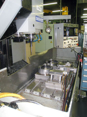 Dahlin model mcv-760 cnc vertical machining center