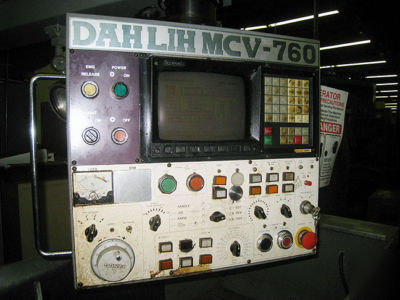 Dahlin model mcv-760 cnc vertical machining center