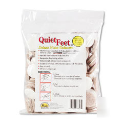 Master caster quiet feet selfadhesive noise reducers