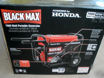 New honda bm 7000 / 8750 watt generator electric start